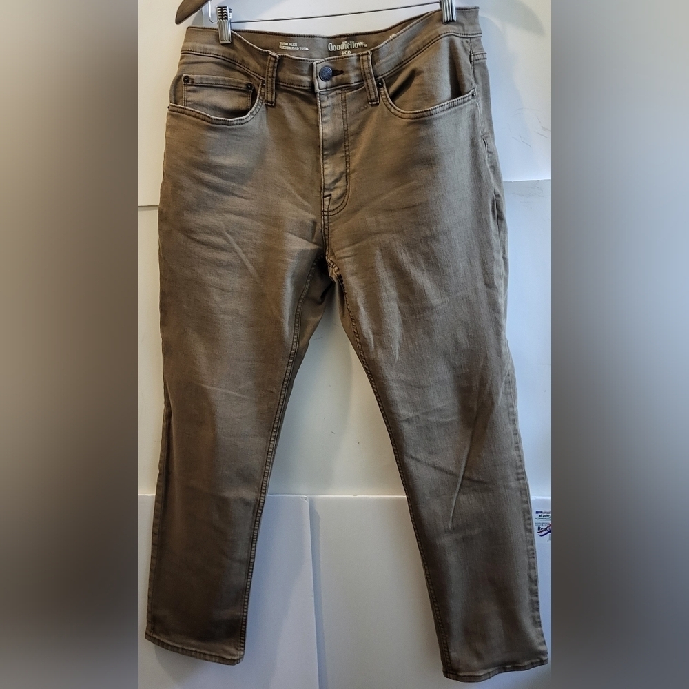 Goodfellow Co.,Slim Cenido,‎ Total Flexibilidad Total, Brown Men's  36WX30L